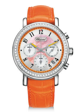 Chopard Mille Miglia Elton John Automatic Chronograph Coral Mother of Pearl Ladies Watch 178331-2003