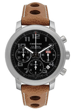 Chopard Mille Miglia Titanium Brown Leather Chronograph Men's Watch 16/ ...