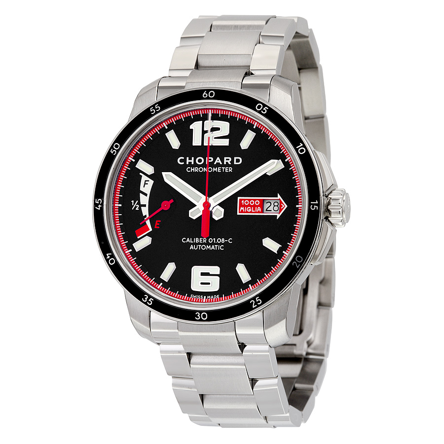 Chopard Millie Miglia GTS Automatic Black Dial Silver Stainless Steel Men's Watch 158566-3001