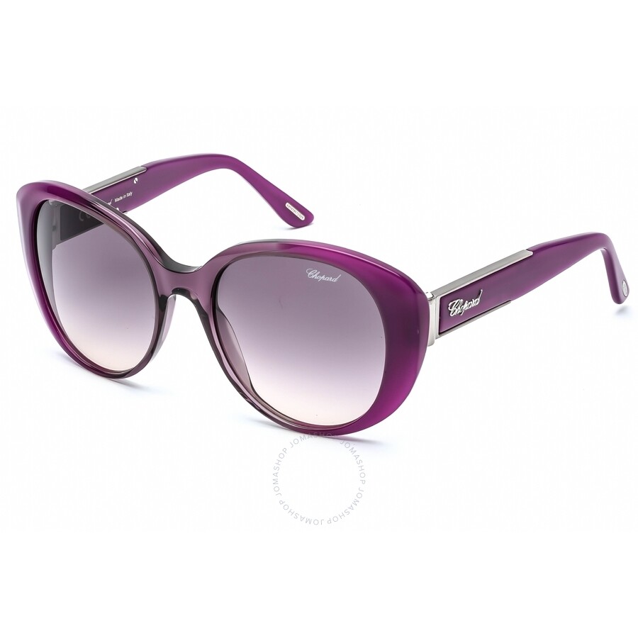 Chopard Purple Gradient Oval Ladies Sunglasses Sch188s 0d78 54 In Purple