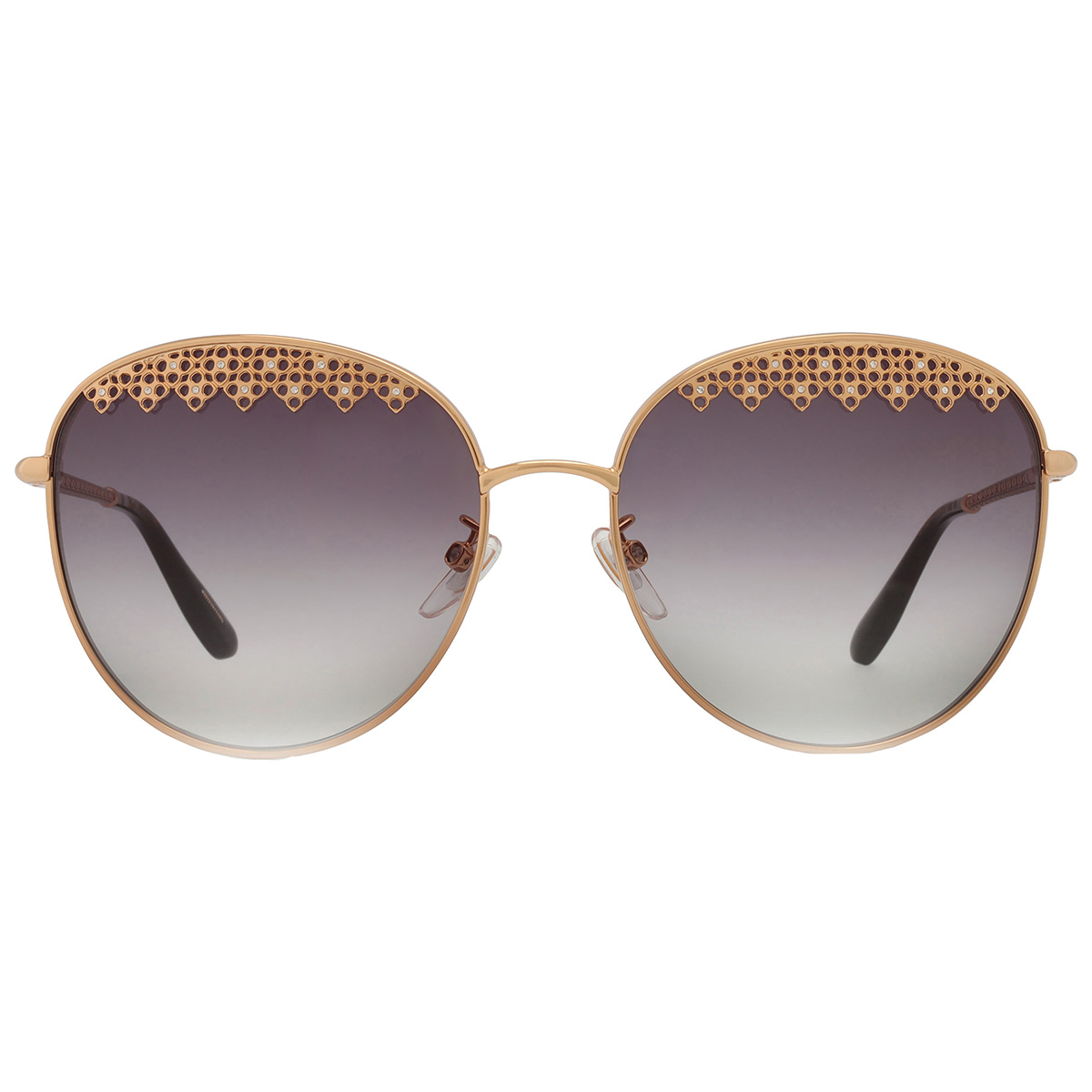 Chopard Smoke Dark Grey Gradient Oval Ladies Sunglasses  display picture 1