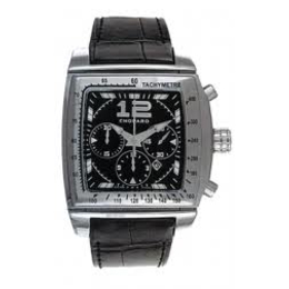 Chopard Two O Ten Black Dial Chronograph Alligator Leather Men's Watch 168462-3001