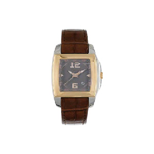 Chopard Two O Ten Grey Dial Rose Gold and Stainless Steel Men's Watch 128473-9005