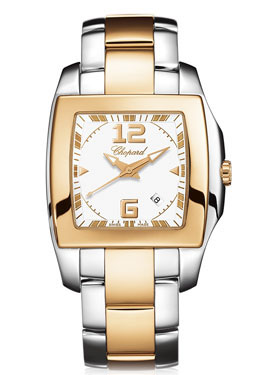 Chopard Two O Ten White Dial Two Tone Ladies Watch 118473-9001