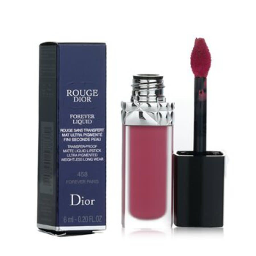 Dior Christian Ladies Rouge Forever Matte Liquid Lipstick 0.2 oz # 458 Forever Paris Makeup 334