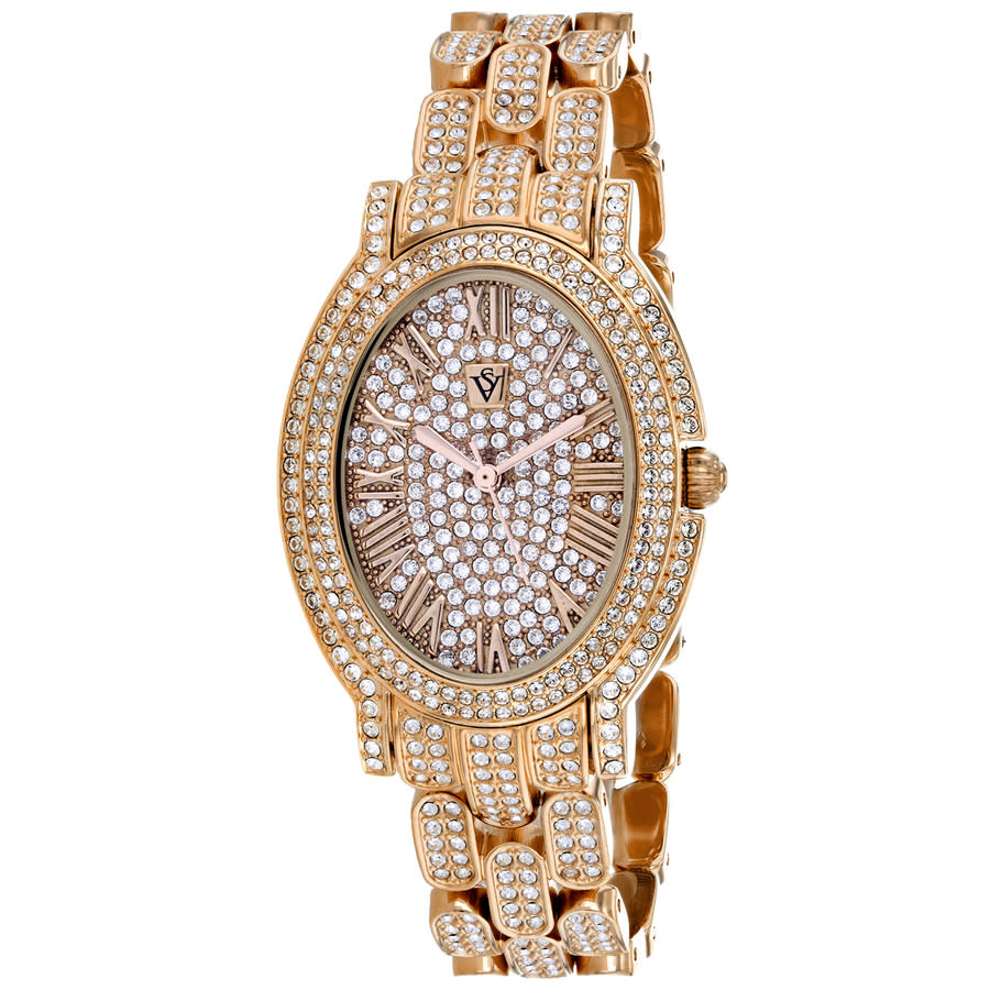 Christian Van Sant Amore Quartz Rose Gold Dial Ladies Watch CV7235