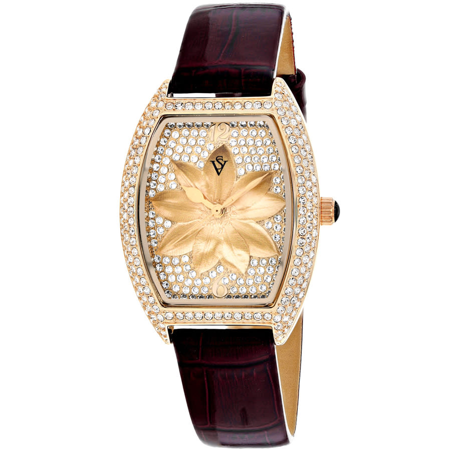 Christian Van Sant Lotus Quartz Brown Dial Ladies Watch CV4857