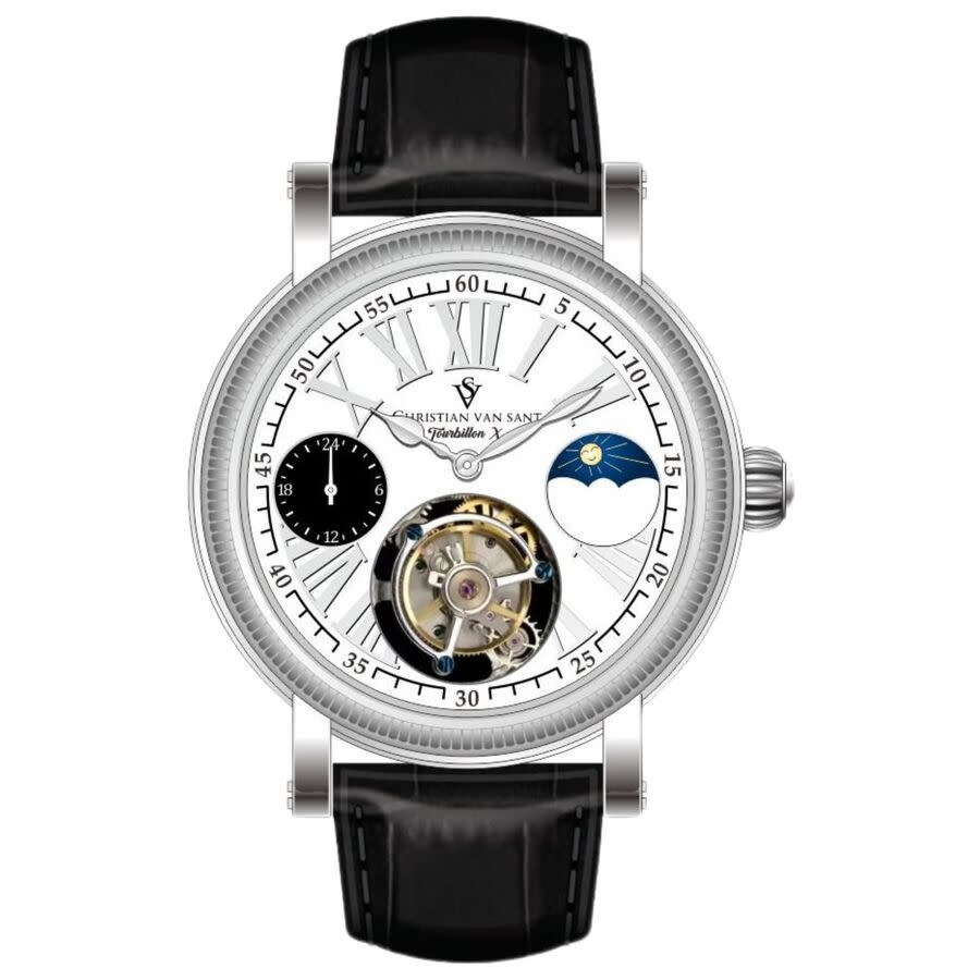 Christian Van Sant Tourbillon X Limited Edition White Dial Men's Watch CV0997