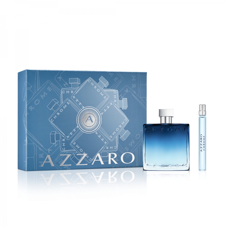 Azzaro Chrome / Azzaro 2 Pc Set (M) 3614273683142 - Fragrances, Chrome ...