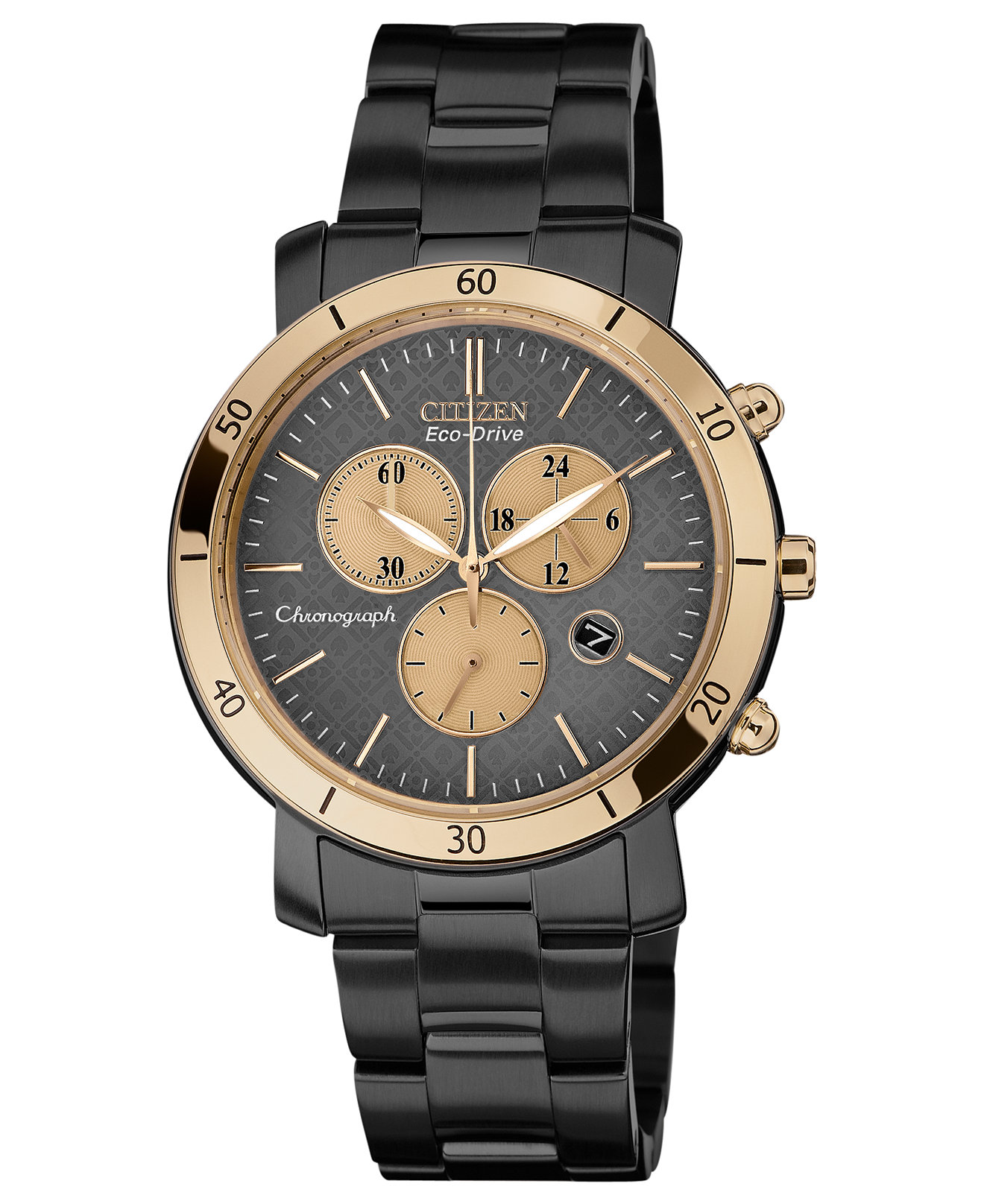 Citizen AML Eco-Drive Black Stainless Steel Bracelet Ladies Watch FB1348-50E