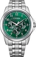Citizen AQ Chronograph Quartz Green Dial Men's Watch AG8341-55X