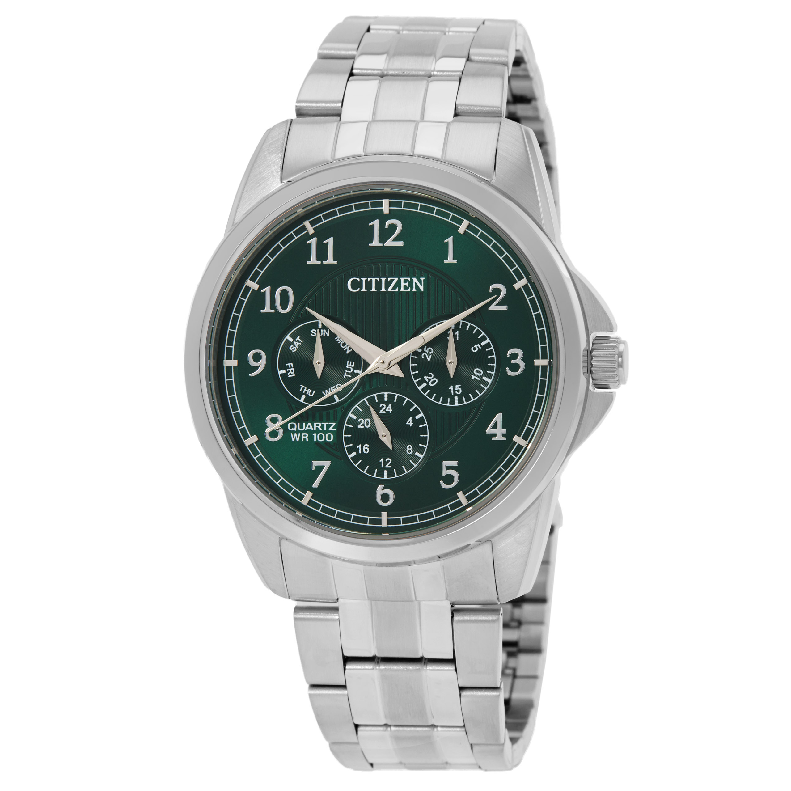 Citizen AQ Chronograph Quartz Green Dial Men's Watch AG8341-55X
