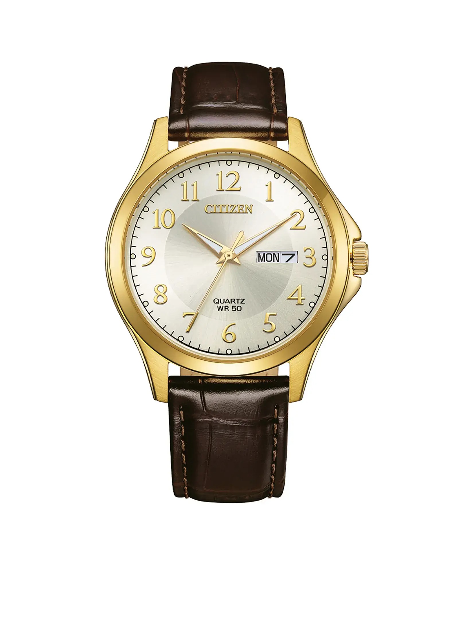 Citizen AQ Quartz Gold Dial Men's Watch BF2028-08A