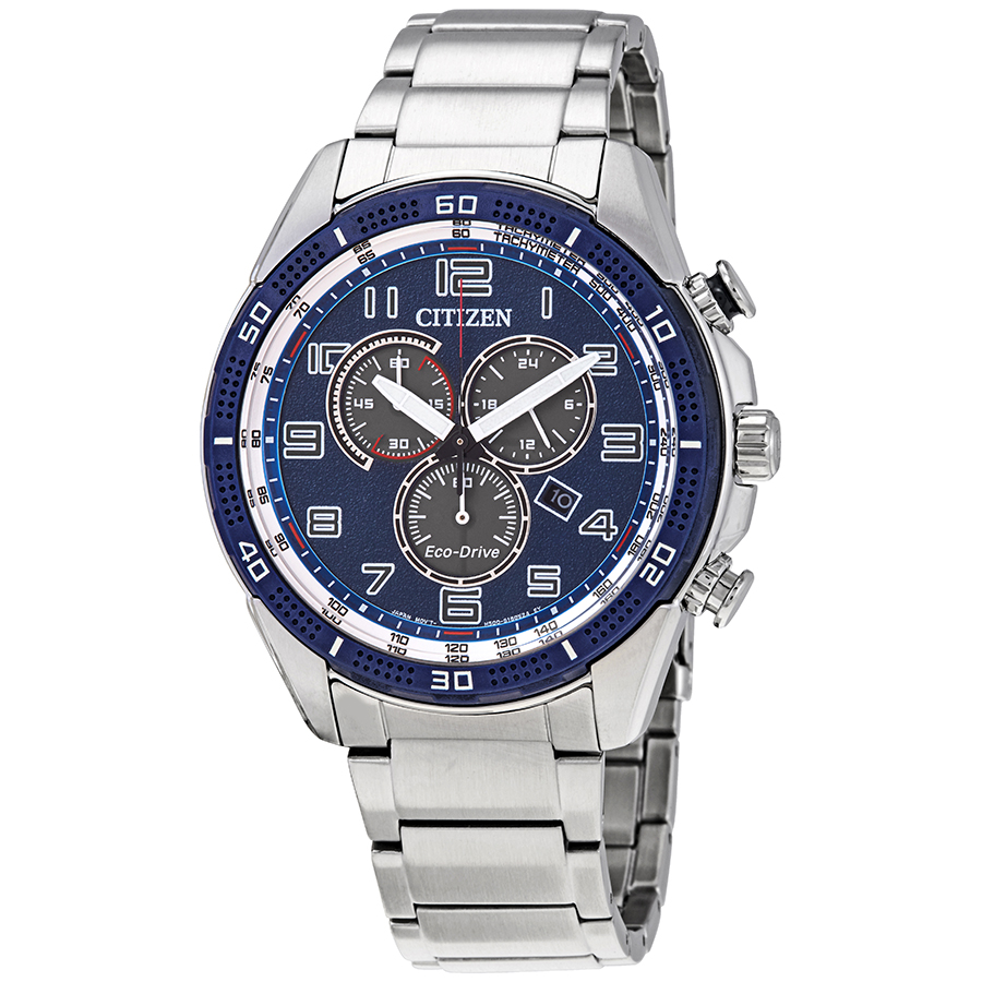 Citizen AR Chronograph Eco-Drive Blue Dial Men's Watch AT2440-51L