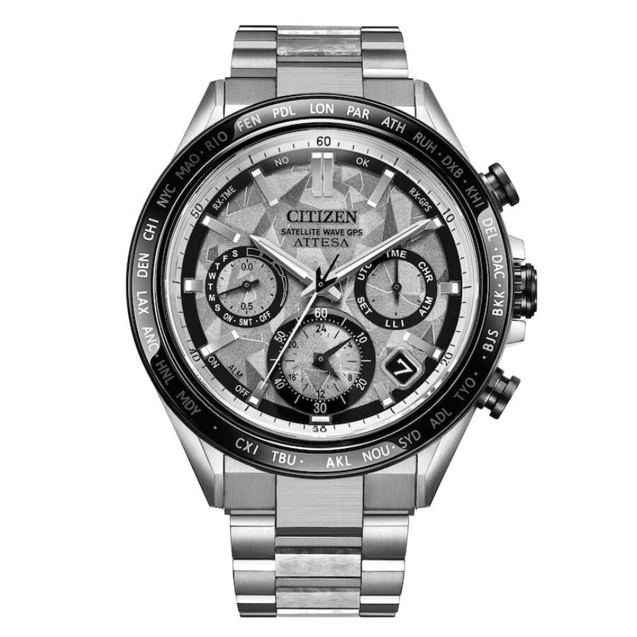 Citizen Attesa Eco-Drive Chronograph Silver Dial Men's Watch