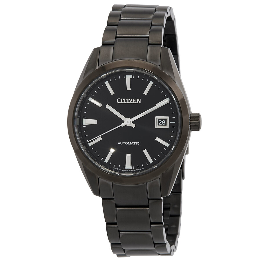 ★レア逆輸入★Citizen Eco Drive Black Dial Mens Watch Citizen Eco-Drive Black Dial Two-Tone Men's Watch BM7604-80E
