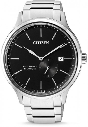Citizen Automatic Black Dial Titanium Men's Watch NJ0090-81E