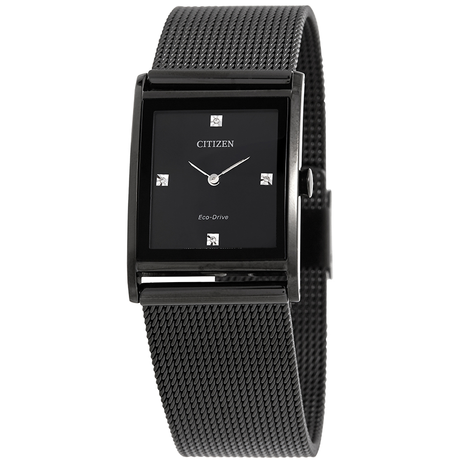 Citizen Axiom Eco-Drive Black Dial Men's Watch BL6008-53E