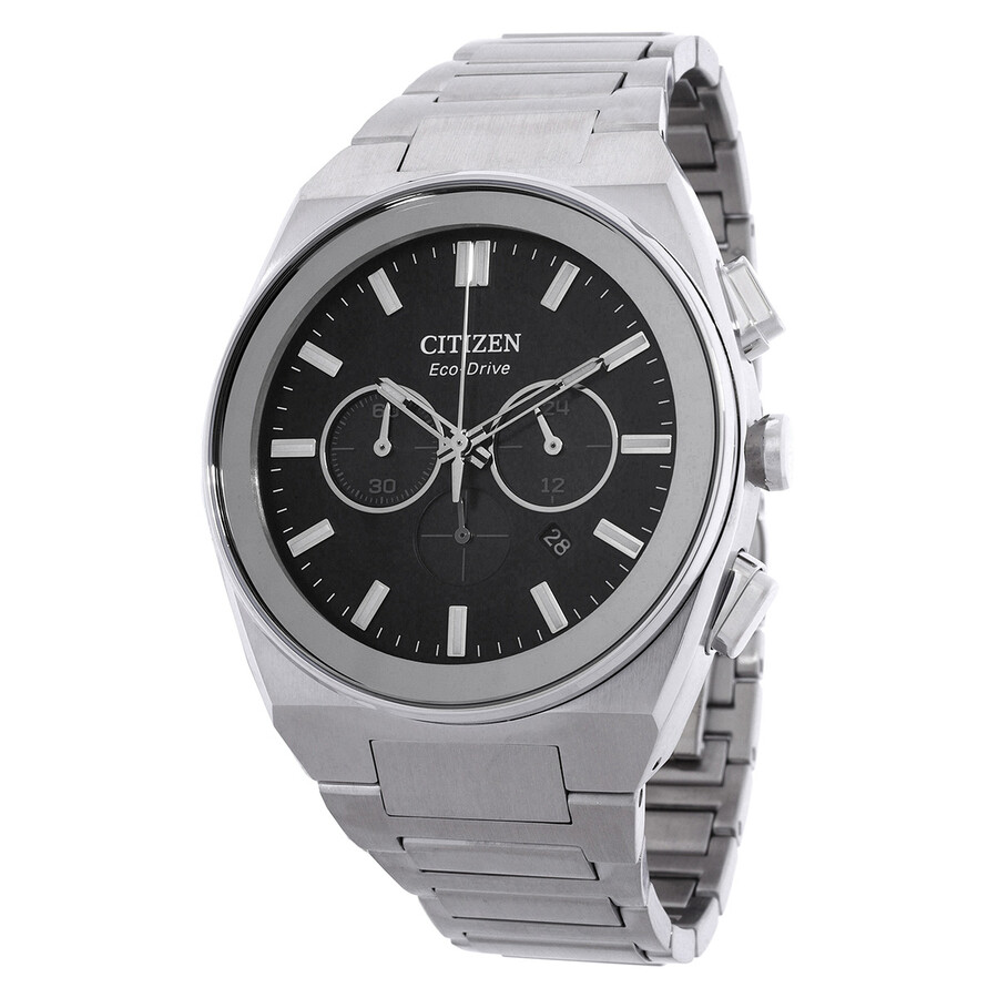 Citizen Axiom SC Chronograph Black Dial Men's Watch CA4580-50E