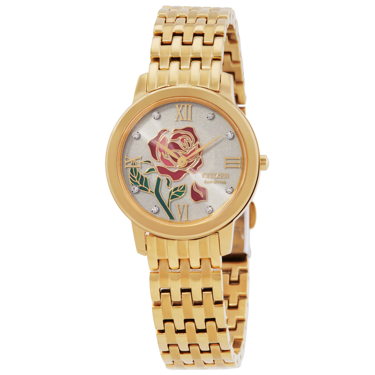 Citizen Belle Diamond Disney Princess Champagne Dial Ladies Watch EX1492-59W