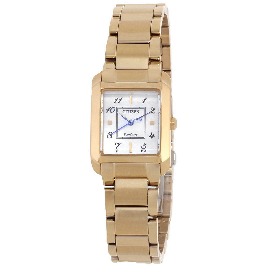 ★レア逆輸入★Citizen Eco-Drive Women's Bianca Watch Citizen Bianca Womens Watch with White Mother of Pearl Dial
