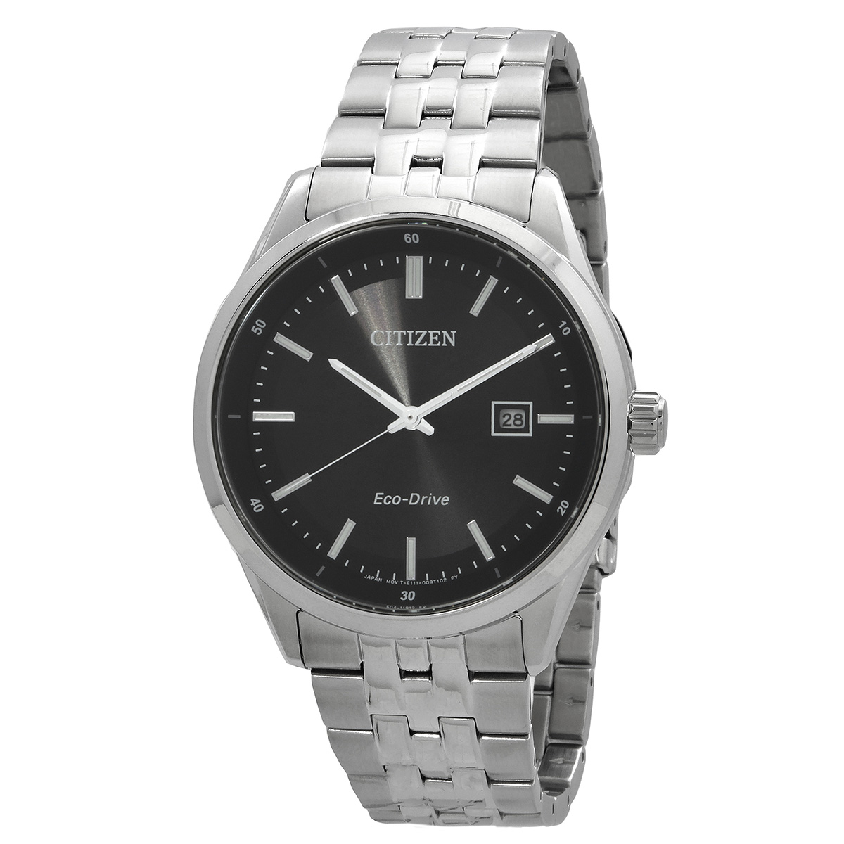Citizen Black Dial Eco-Drive Men's Stainless Steel Watch BM7560-59E