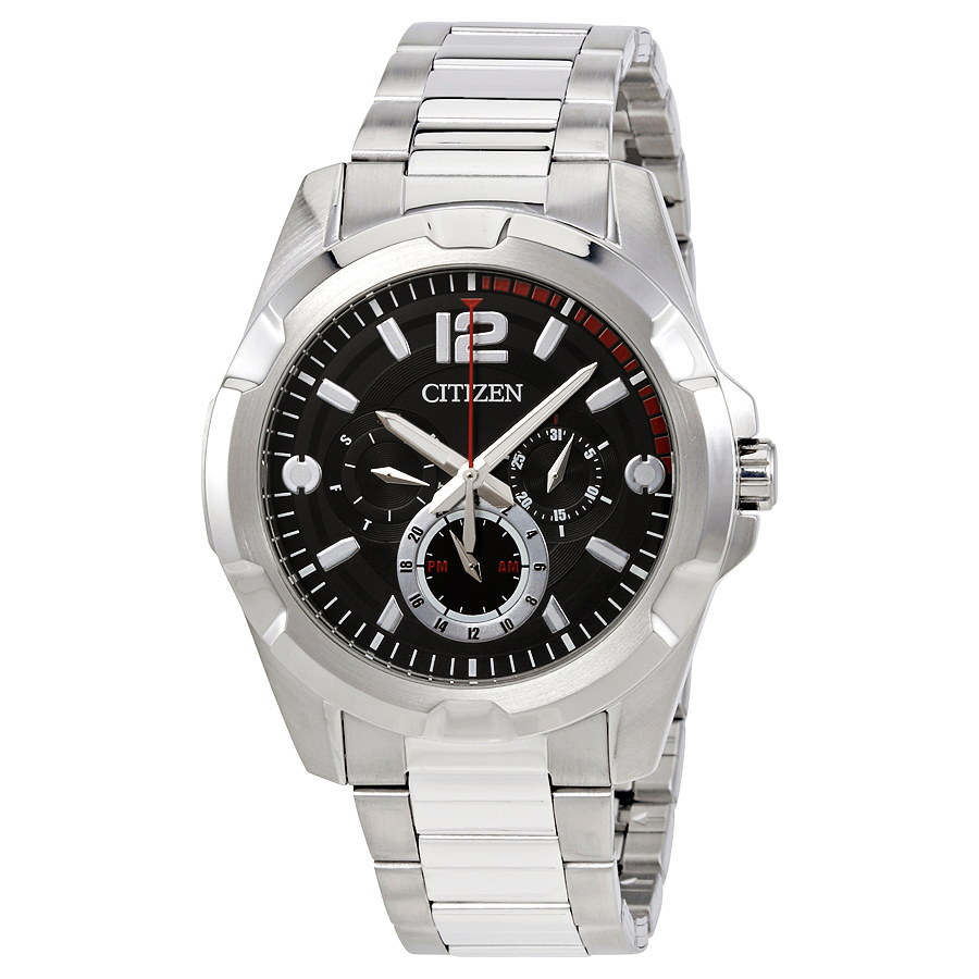 Citizen Black Dial Men's Multifunction Quartz Watch AG8330-51F