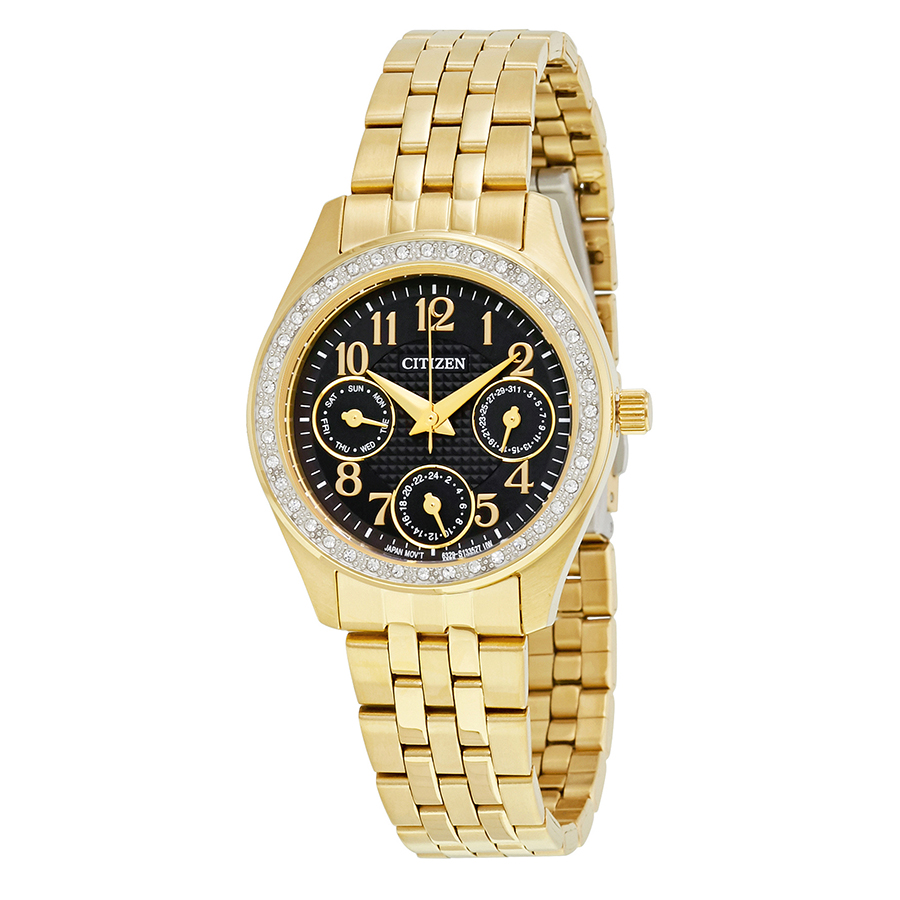 Citizen Black Dial Multi-Function Ladies Watch ED8132-55E