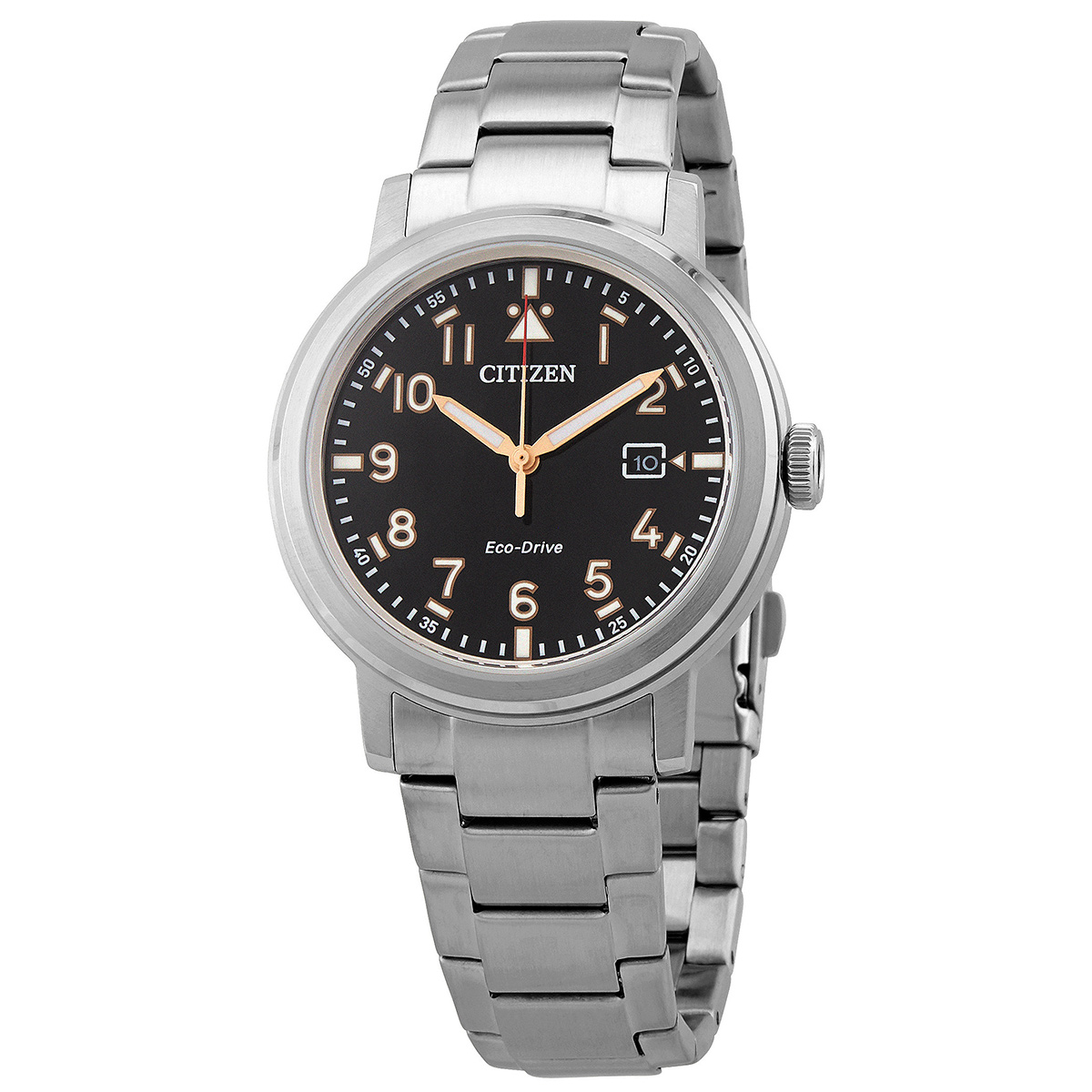 Citizen Black Dial Stainless Steel Men's Watch AW1620-81E
