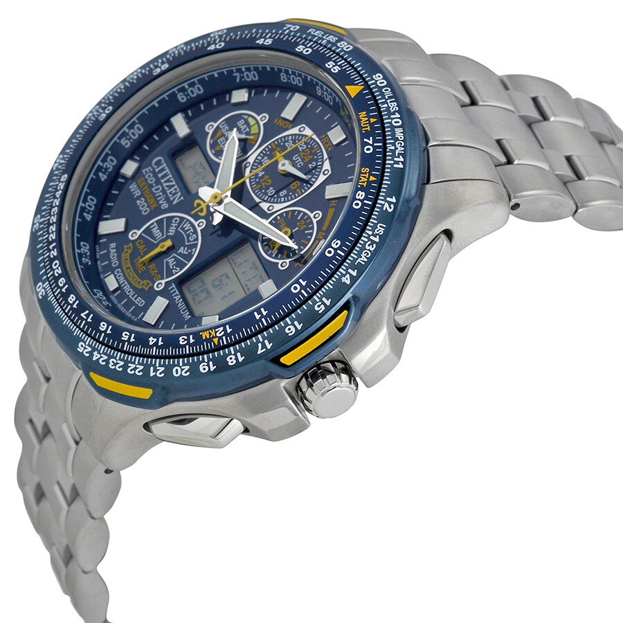 Citizen Blue Angels Skyhawk A-T Men's Titanium Watch JY0050-55L ...