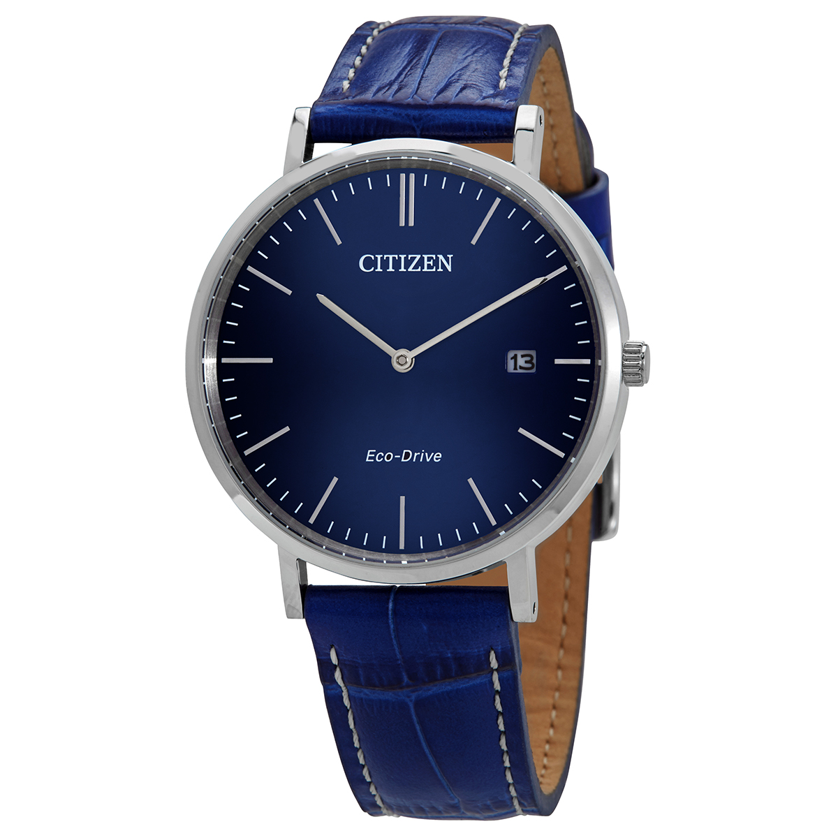 Citizen Blue Dial Blue Leather Men's Watch AU1080-11L