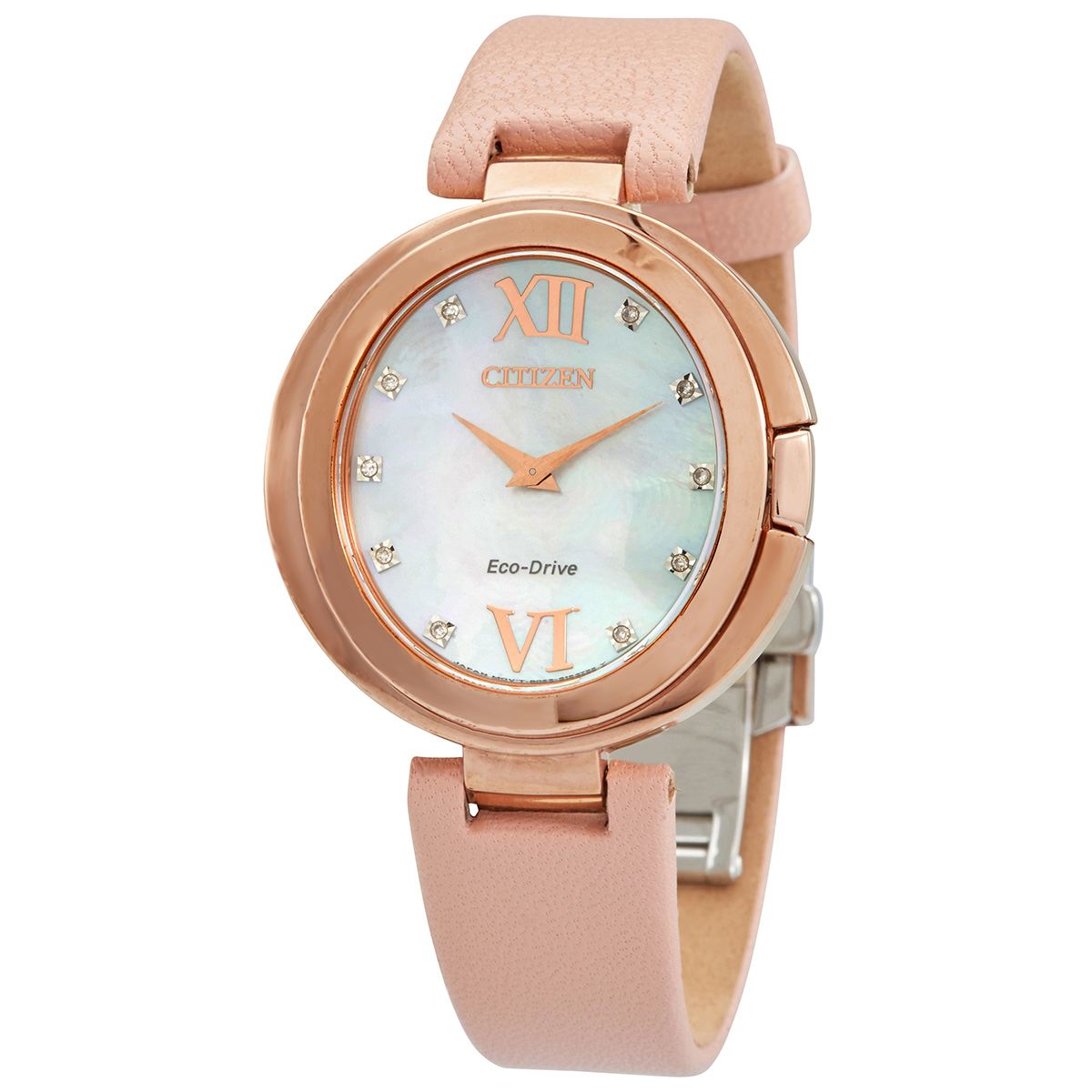 Citizen Capella Diamond Mother of Pearl Dial Ladies Watch EX1513-18D