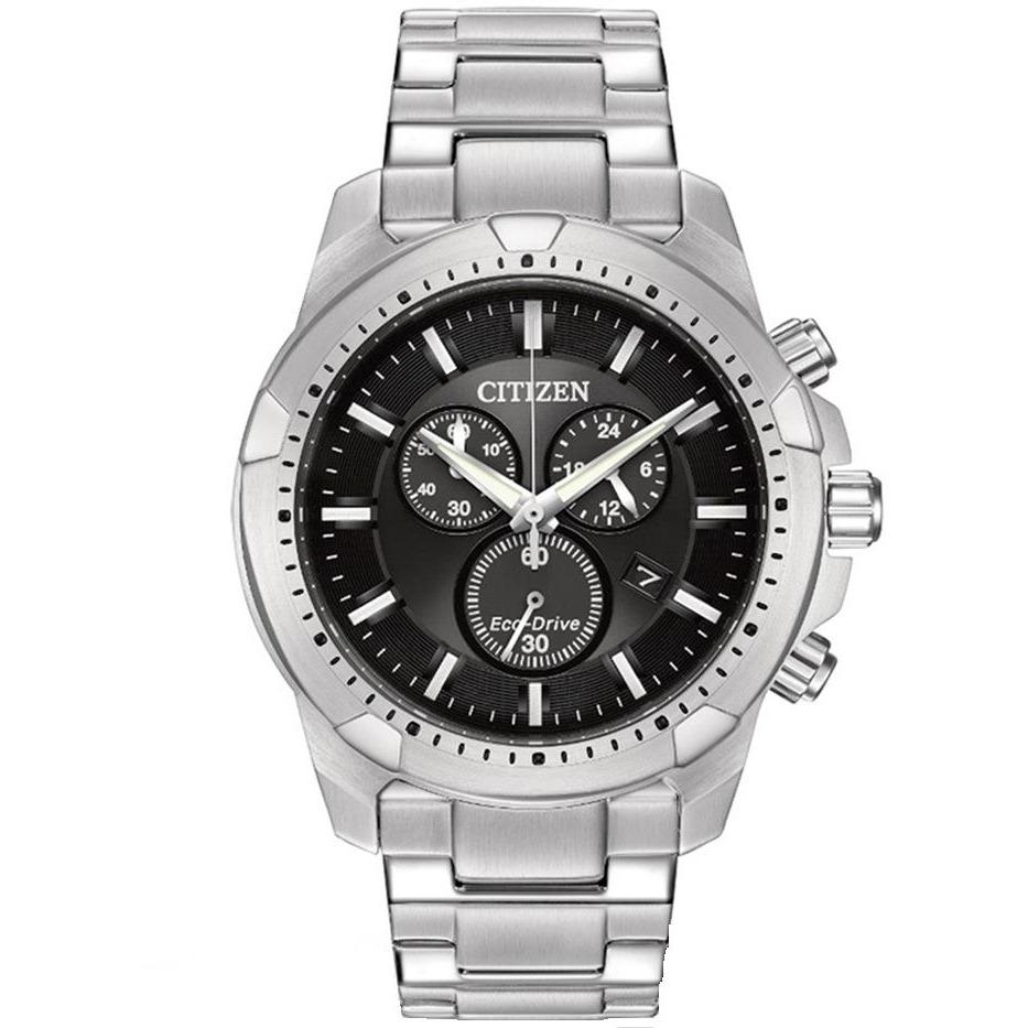 Citizen Chronograph Black Dial Men's Watch AT2260-53E