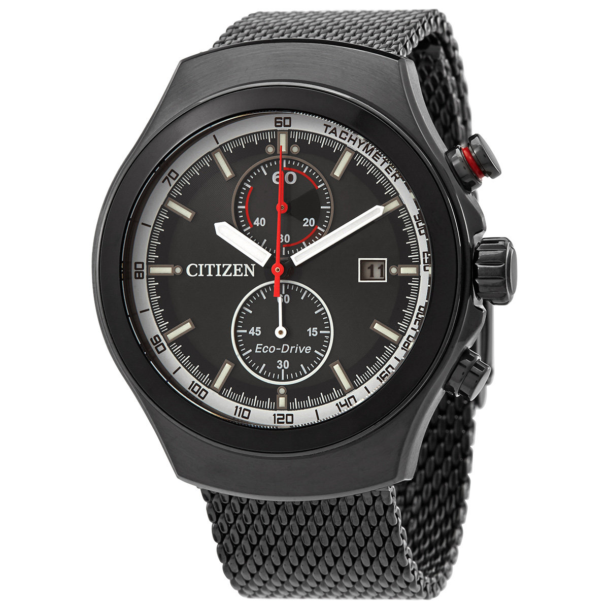 Citizen Chronograph Eco-Drive Black Dial Men's Watch CA7015-82E