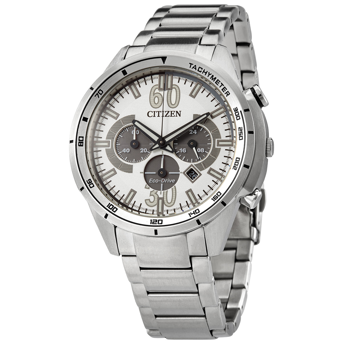 Citizen Chronograph Eco-Drive White Dial Men's Watch CA4120-50A