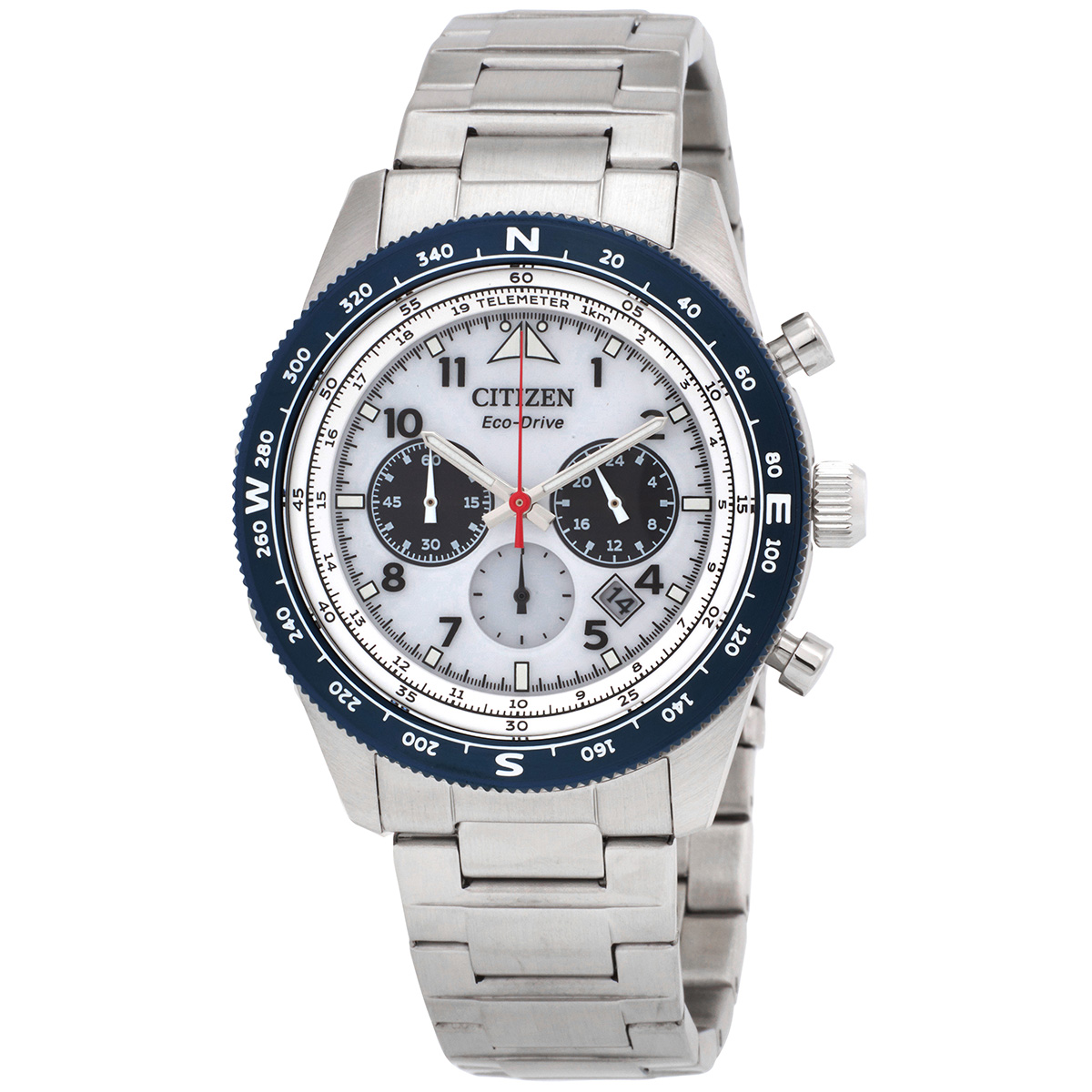 Citizen Chronograph Eco-Drive White Dial Men's Watch CA4554-84H