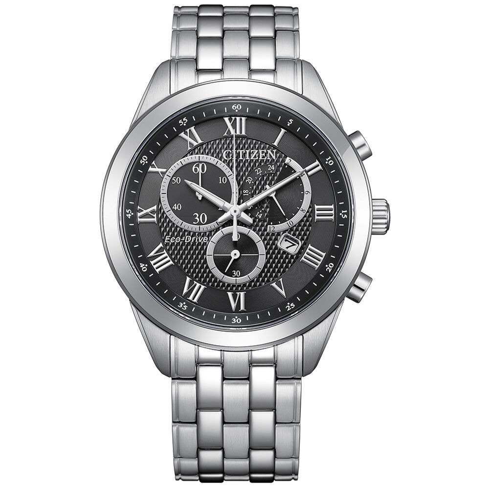 Citizen Chronograph GMT Black Dial Men's Watch AT2600-57E