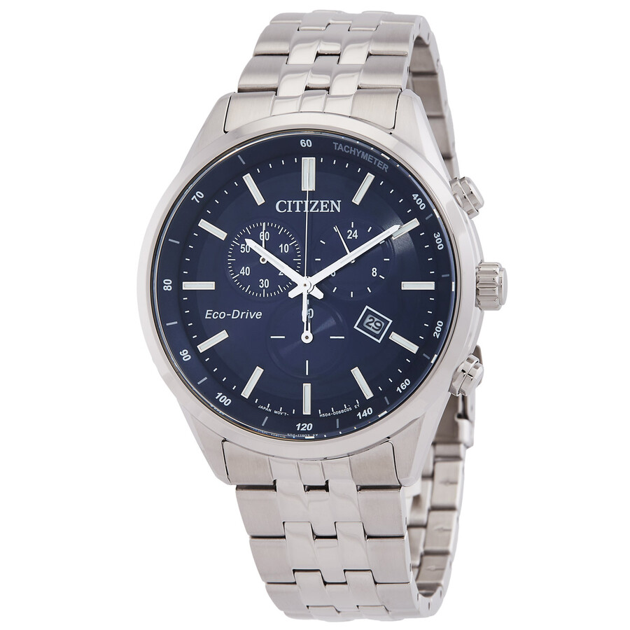 Citizen Chronograph Eco-Drive Blue Dial Men's Watch AT2570-56L