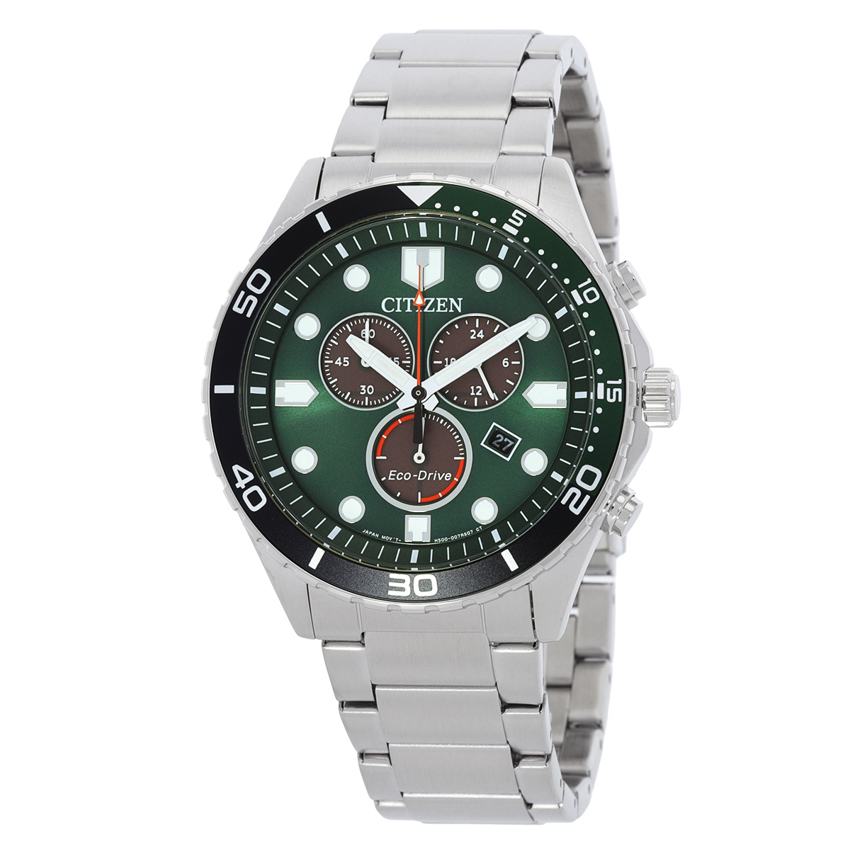 Citizen Chronograph Green Dial Men's Watch AT2561-81X