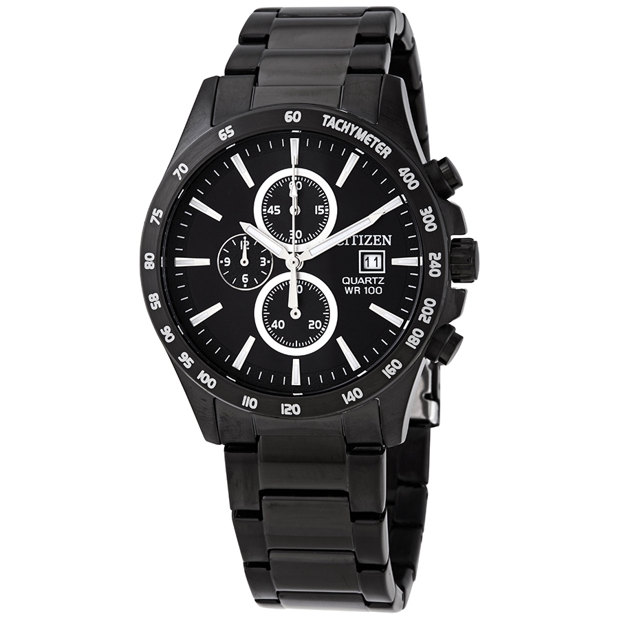 Citizen Chronograph Quartz Black Dial Men's Watch AN3645-51E