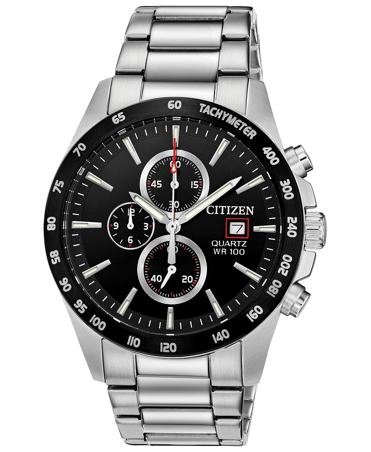 Citizen Chronograph Quartz Black Dial Men's Watch AN3648-52E