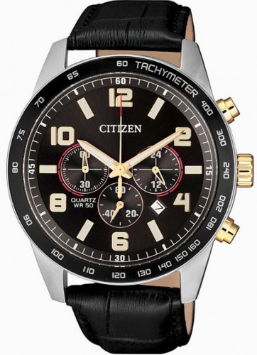 Citizen Chronograph Quartz Black Dial Men's Watch AN8166-05E
