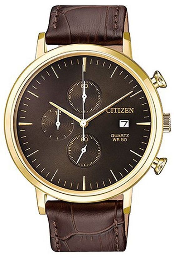Citizen Chronograph Quartz Brown Dial Men's Watch AN3612-09X