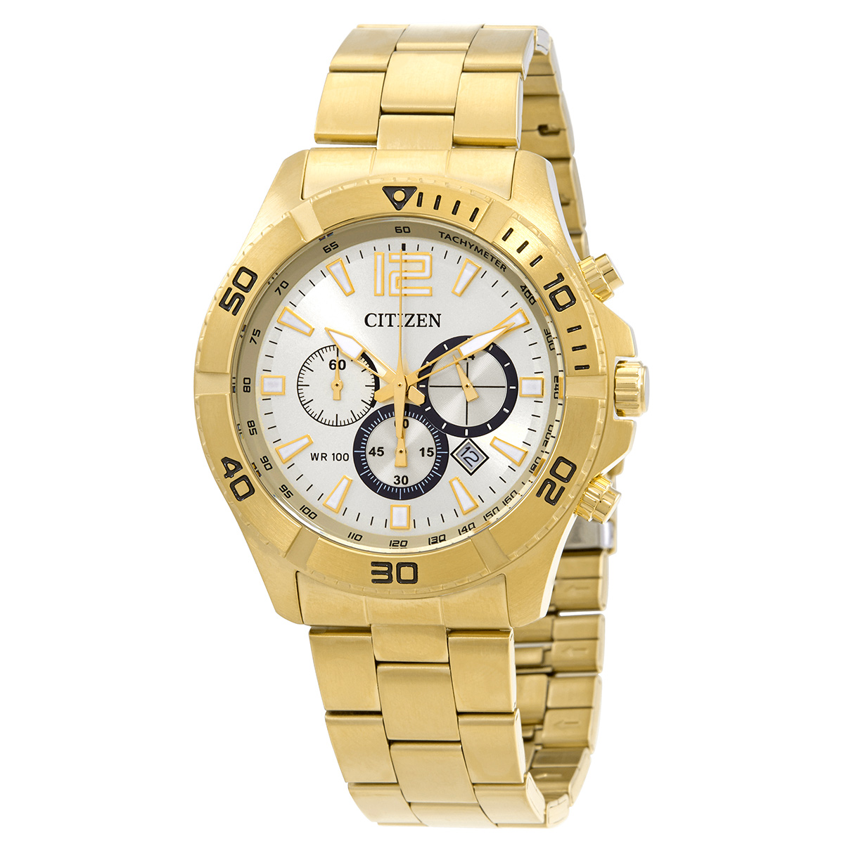 Citizen Chronograph Quartz Champagne Dial Men's Watch AN8122-51P