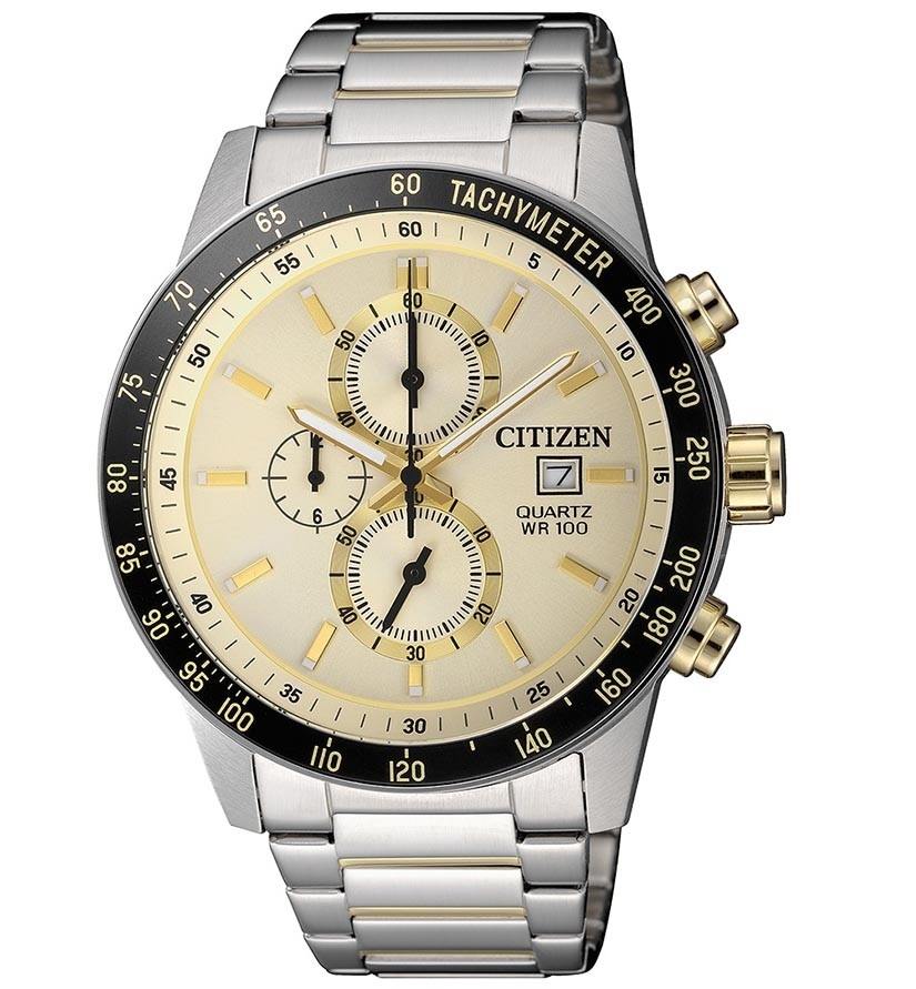 Citizen Chronograph Quartz White Dial Men's Watch AN3604-58A
