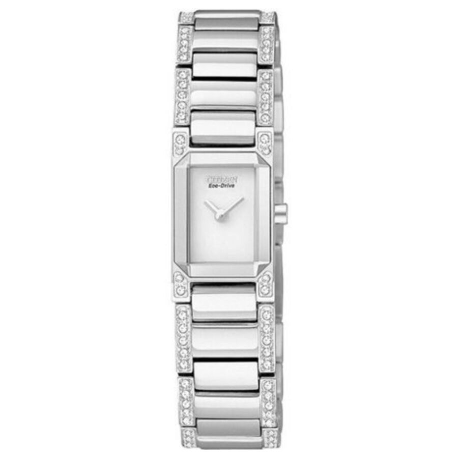Citizen Ciena Eco-Drive Swarovski Crystal Stainless Steel Ladies Watch EG2770-52A