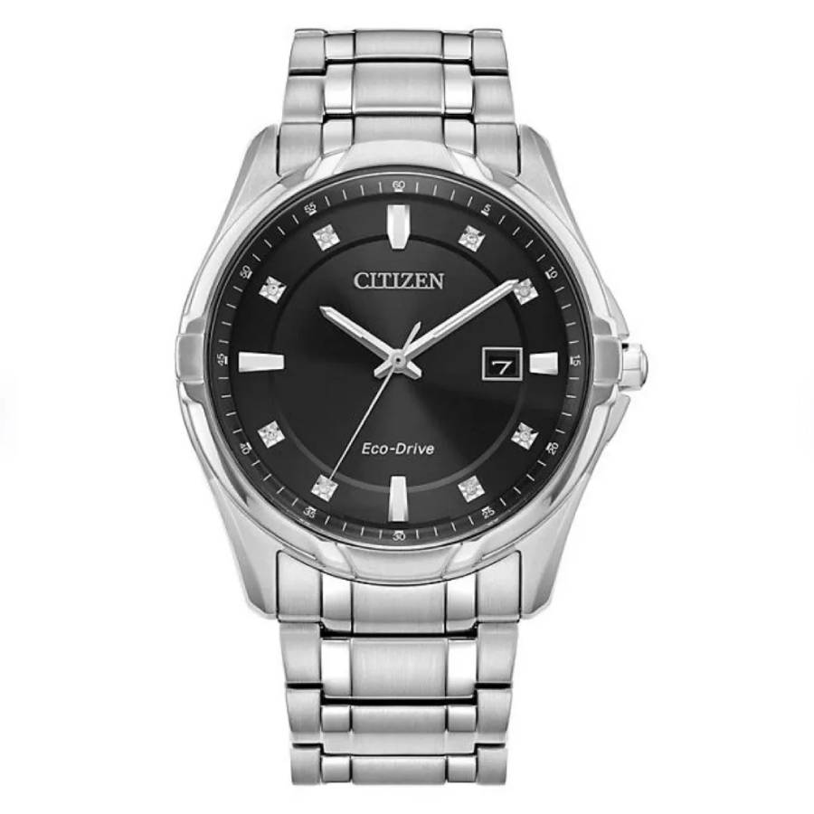 Citizen Classic Diamond Black Dial Men's Watch BM7500-51E