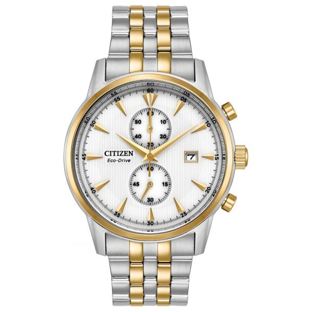 Citizen Corso Chronograph White Dial Men's Watch CA7004-54A