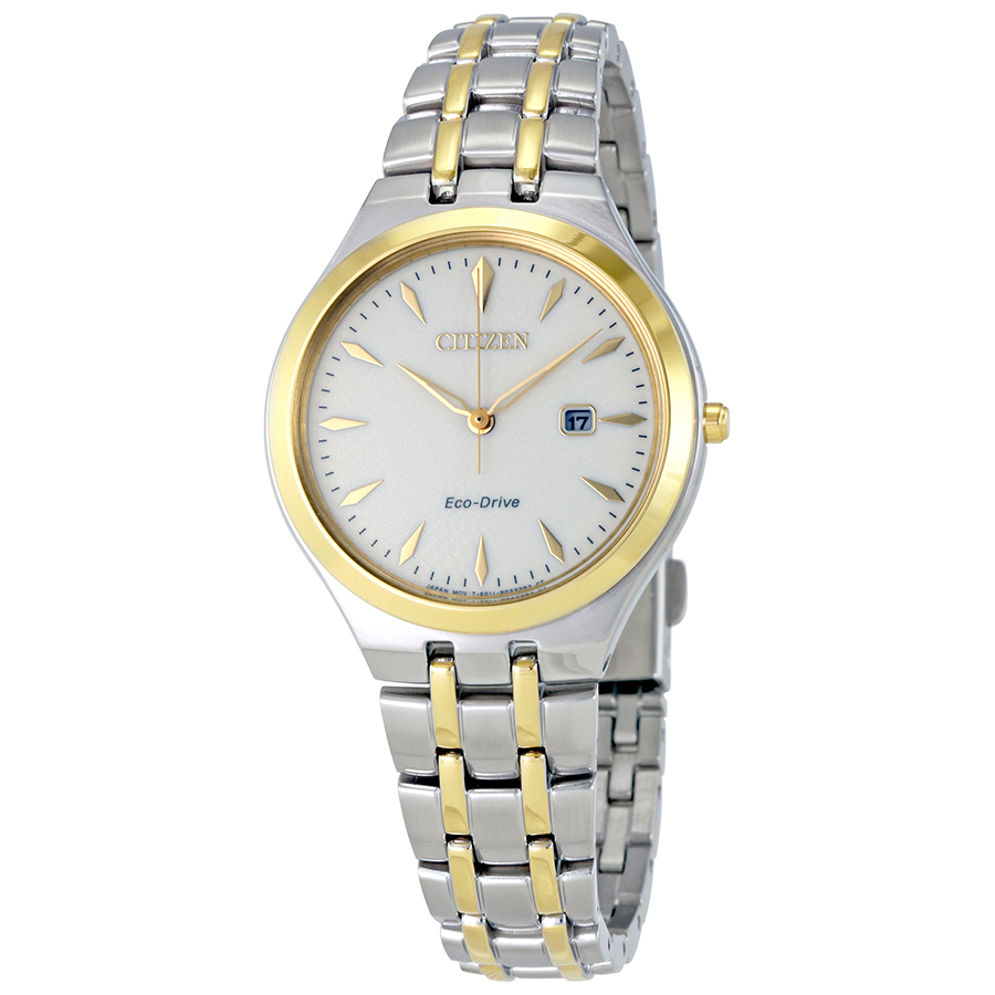 Citizen Corso White Dial Two-tone Ladies Watch EW2494-54A