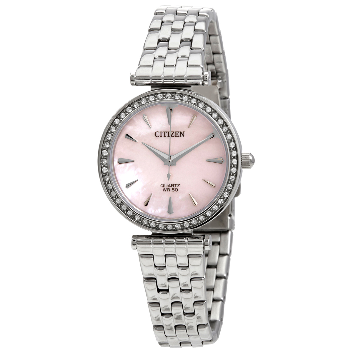 Citizen Crystal Pink Mother of Pearl Dial Ladies Watch ER0210-55Y